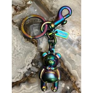 Coach Hologram Oil Slick Bear Charm!